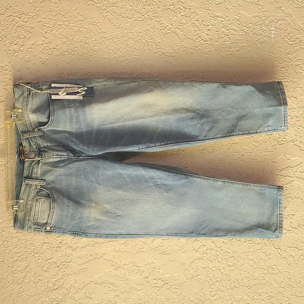 Seven 7 Cropped Girlfriend Jeans-Size 8